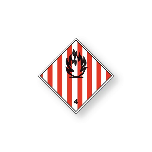 Adesivo ADR solidi infiammabili classe 4.1